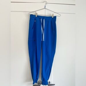 FIGS Zamora Jogger Scrub Pant in Royal Blue- XS